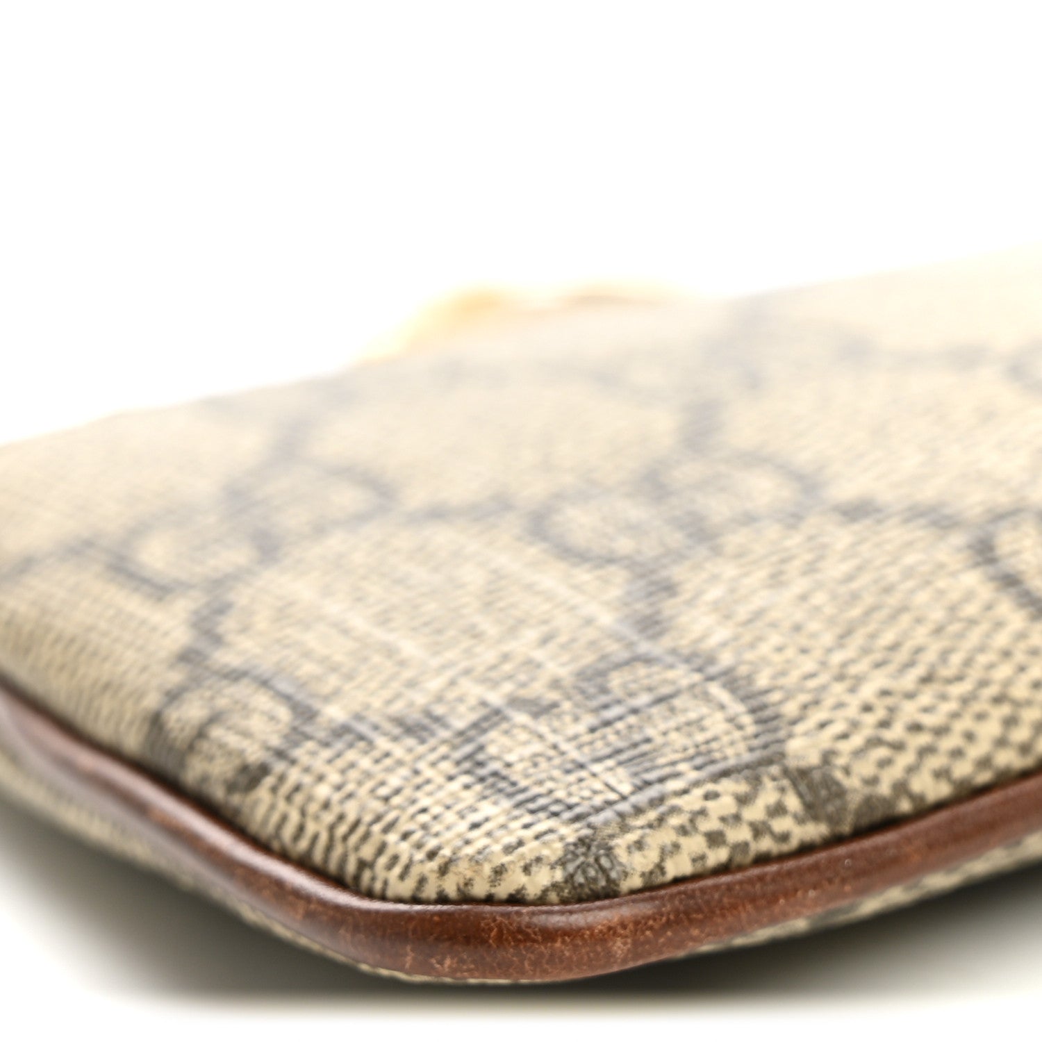 Gucci GG Supreme Monogram Key Case Beige Ebony Cuir 8 of 9