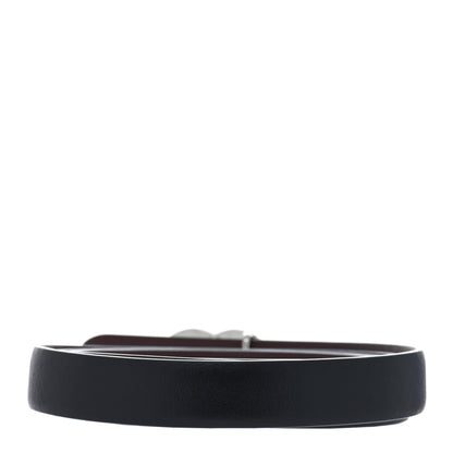 Chanel Calfskin CC Reversible Belt 85 34 Black Burgundy 3 of 3