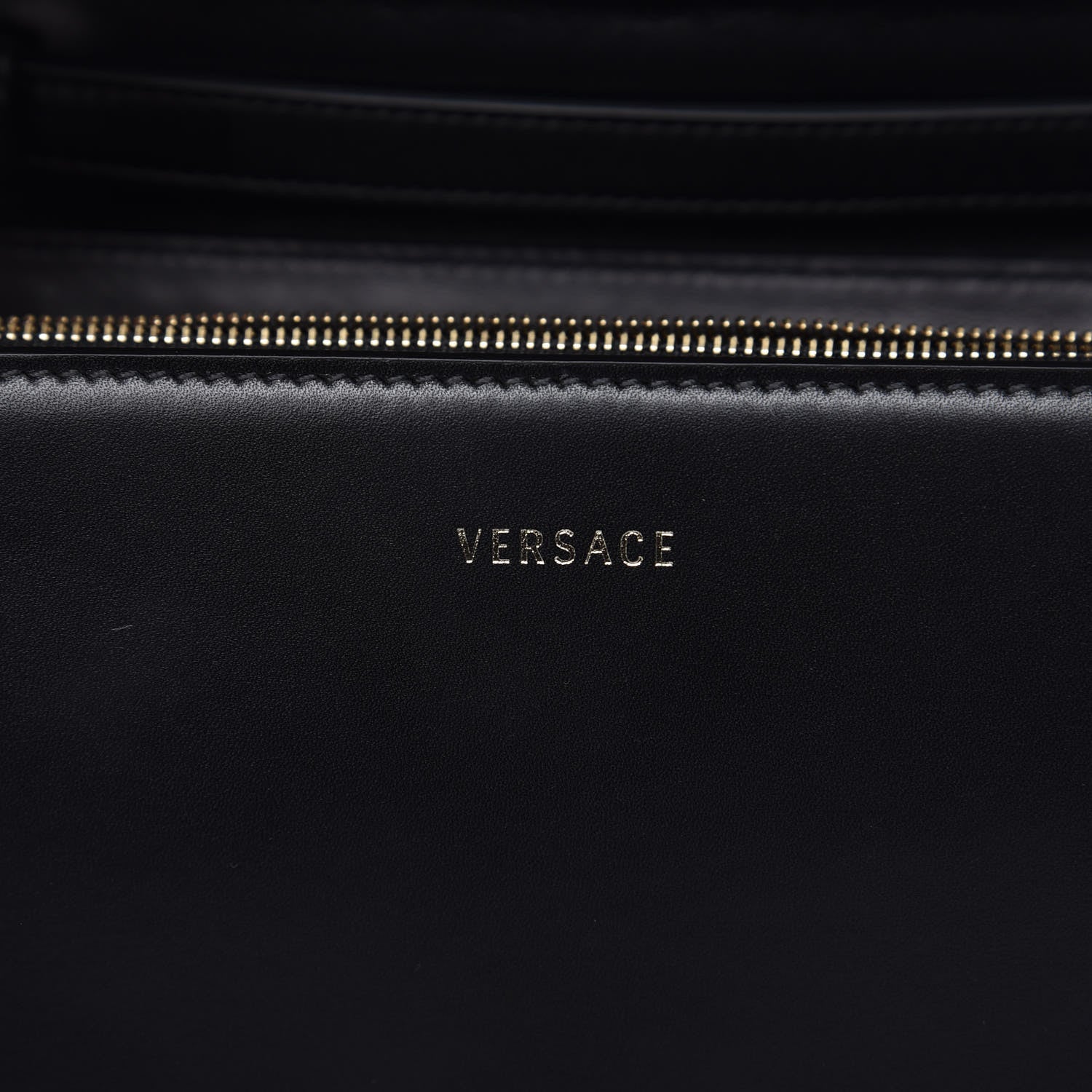 Versace Nappa Studded Medium DV ONE Satchel Black 6 of 10