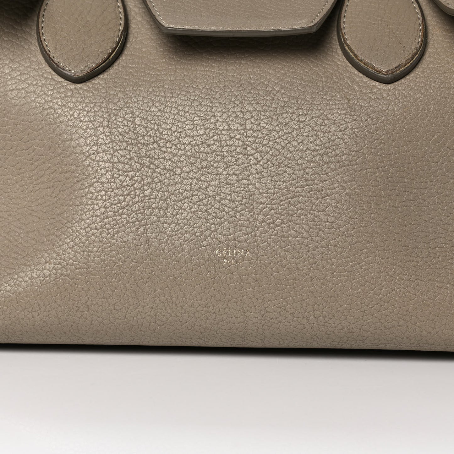 Crisped Calfskin Medium Tie Knot Tote Taupe