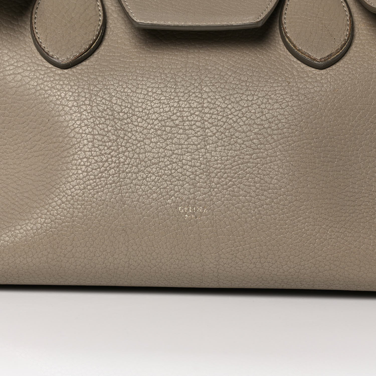 Celine Crisped Calfskin Medium Tie Knot Tote Taupe 18 of 24