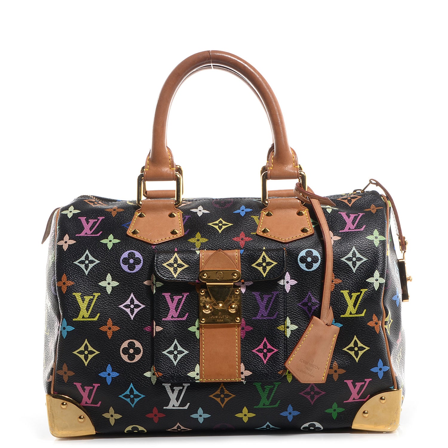 Louis Vuitton Monogram Multicolor Speedy 30 Black 1 of 7