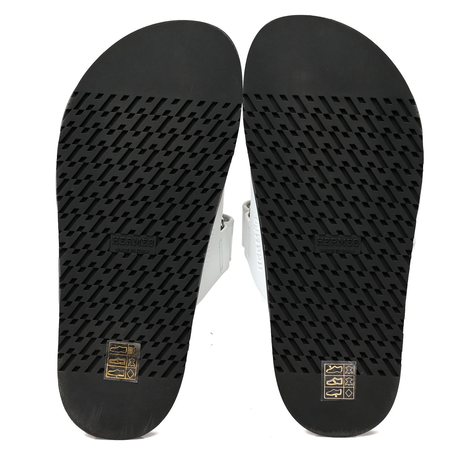 Hermes Calfskin Womens Chypre Sandals 38 White 5 of 8