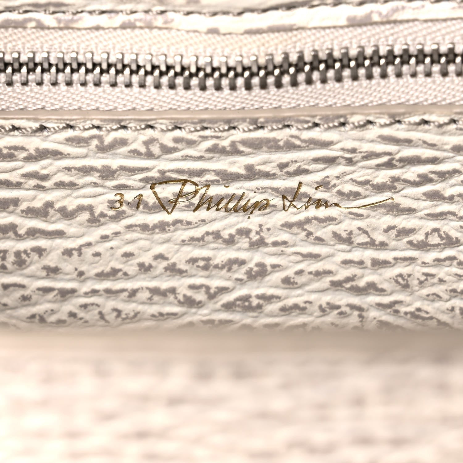 3.1 Phillip Lim Shark Embossed Textured Calfskin Mini Pashli Satchel Ivory Dove 6 of 10