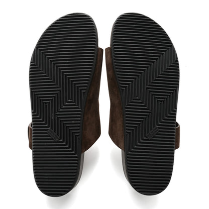 Hermes Suede Goatskin Mens Mumbai Sandals 44 5 of 11