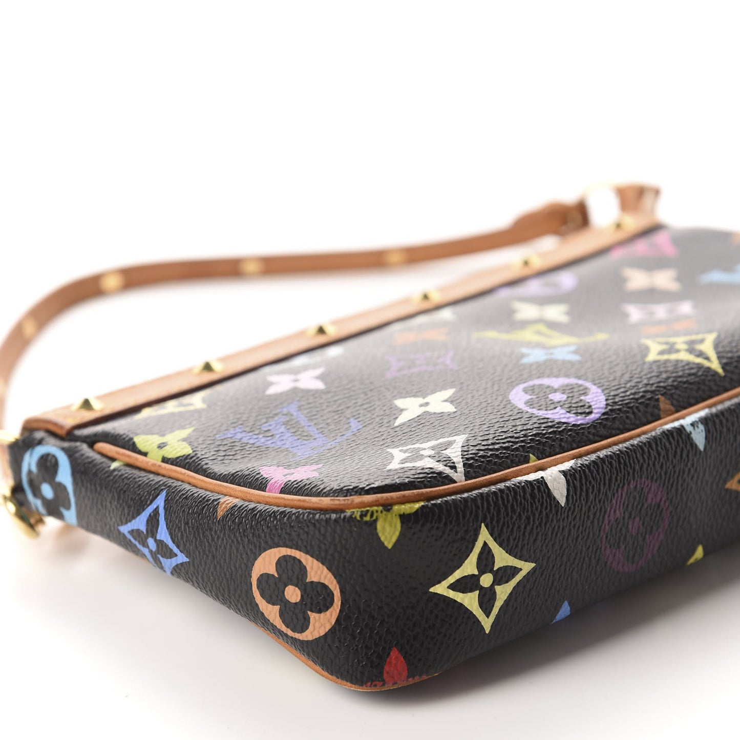 Monogram Multicolor Pochette Accessories Black