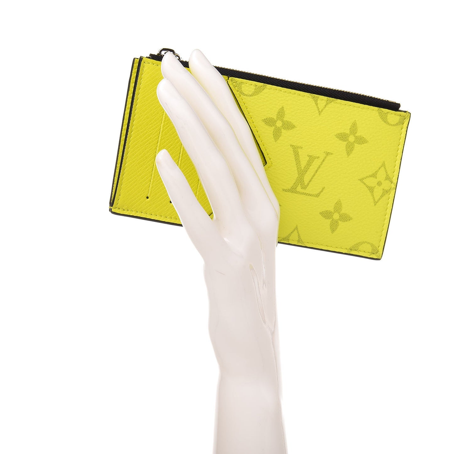Monogram Taiga Coin Card Holder Yellow