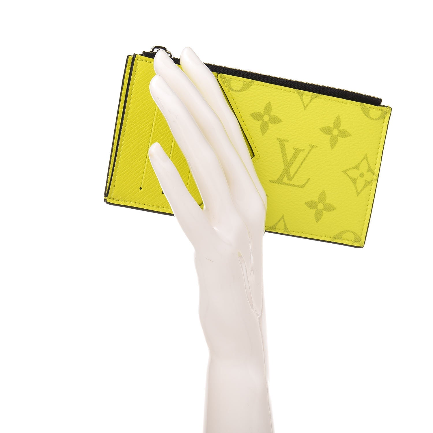 Louis Vuitton Monogram Taiga Coin Card Holder Yellow 2 of 7