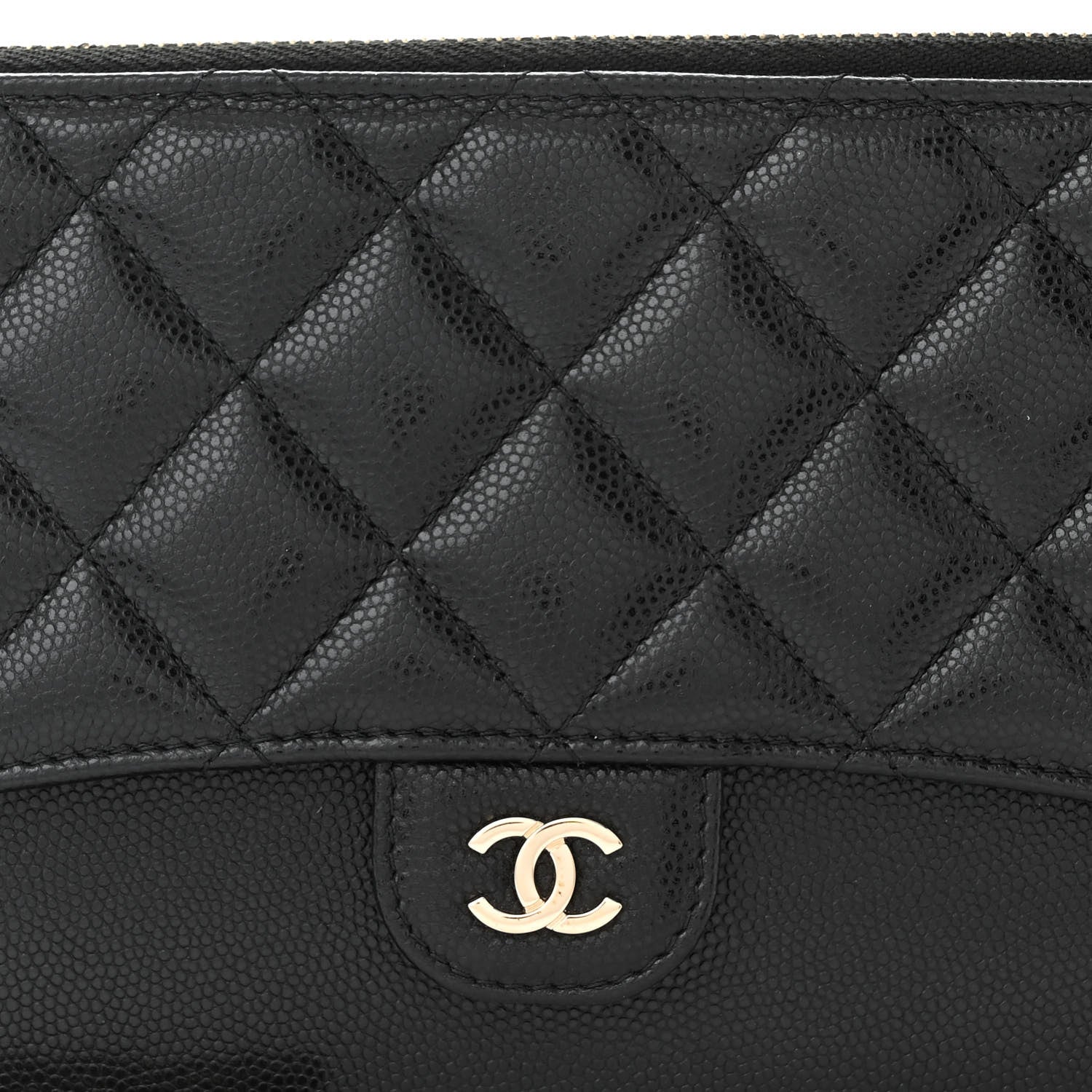 Chanel Caviar Quilted Classic Pouch With Handle Black 8 of 11