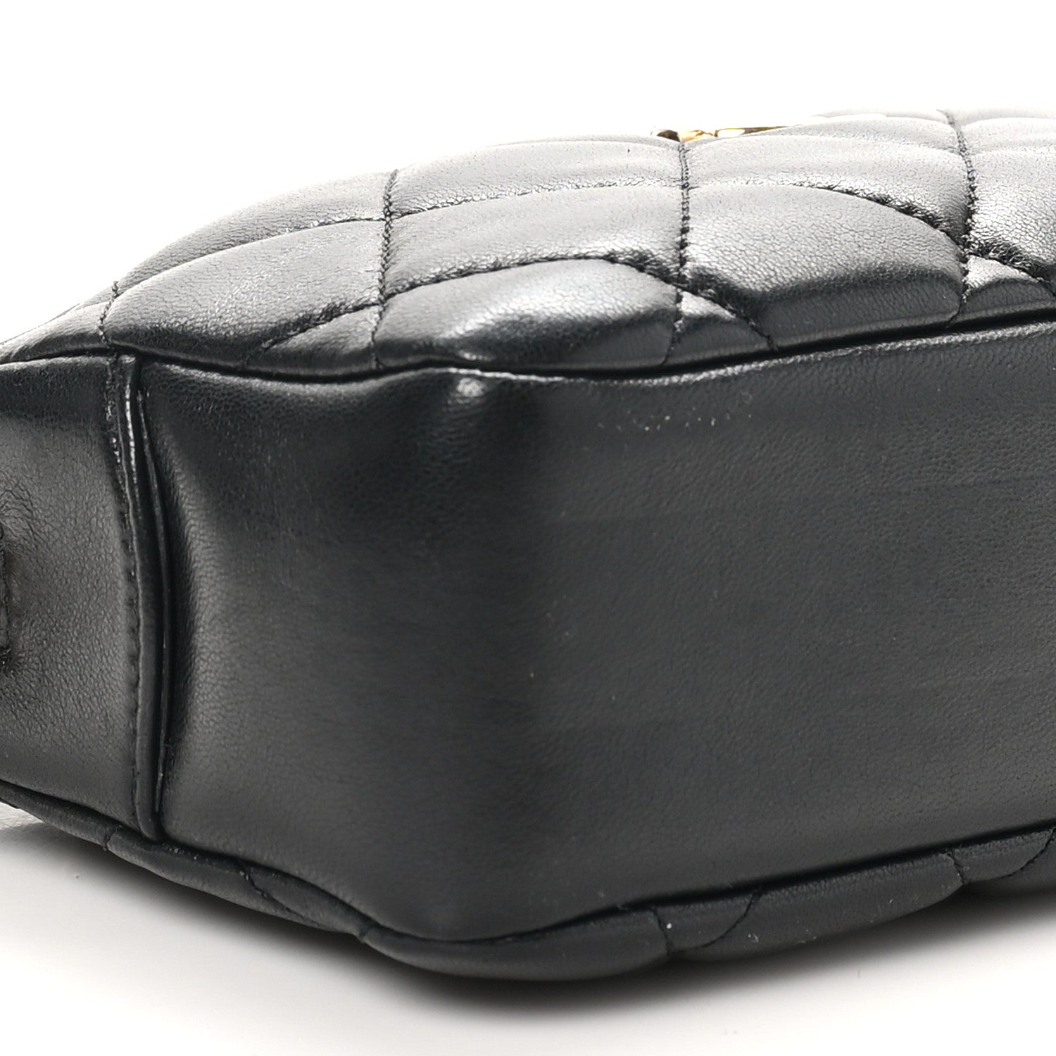 Chanel Shiny Lambskin Quilted Mini Camera Case Black 9 of 10