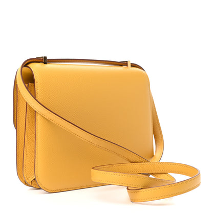 Hermes Epsom Constance 18 Jaune Ambre 3 of 10