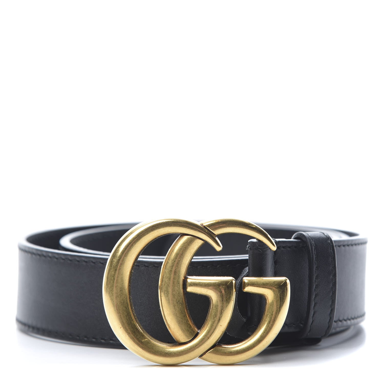 Gucci Calfskin Double G 30mm Belt 75 30 Black 1 of 5