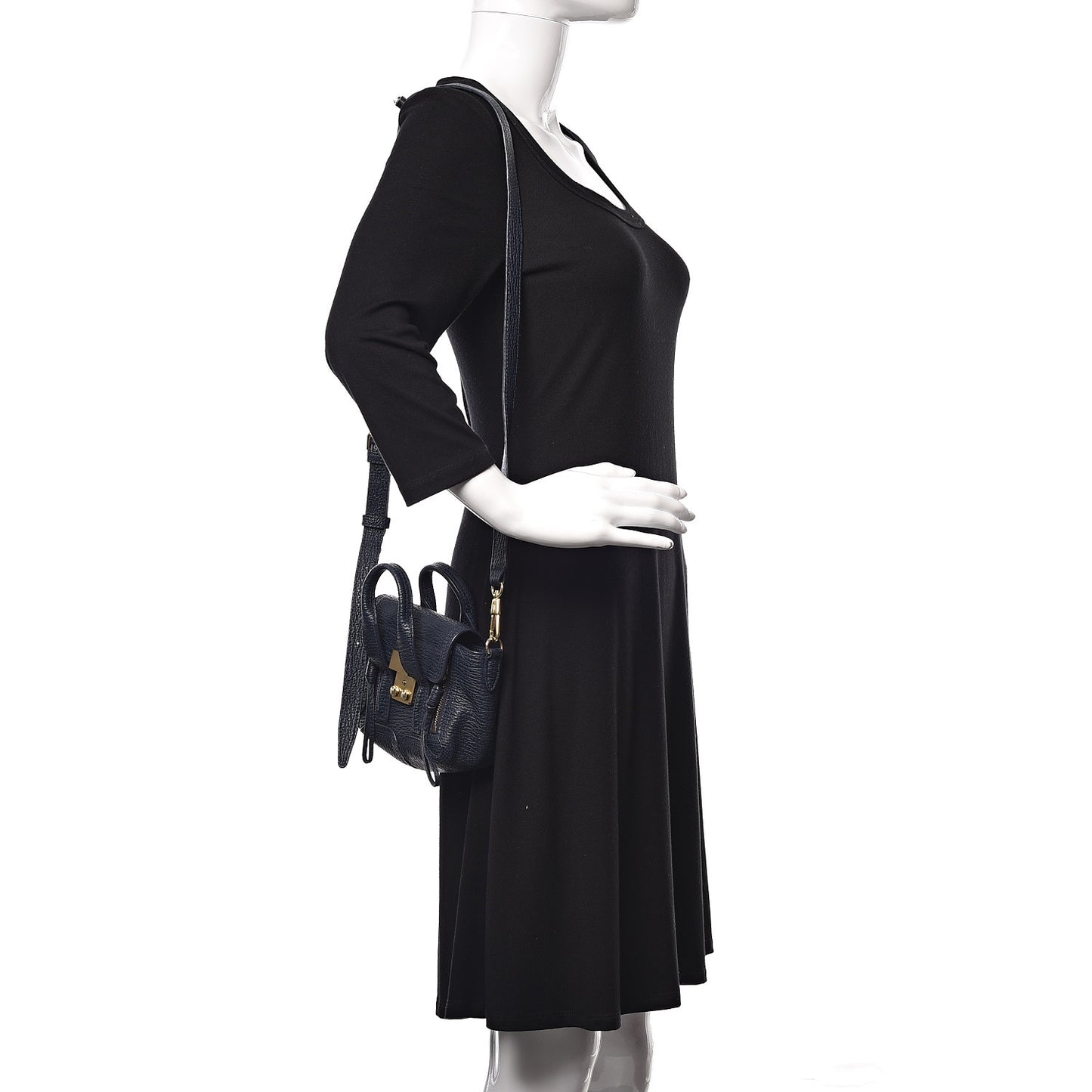 3.1 Textured Calfskin Nano Pashli Satchel Ink