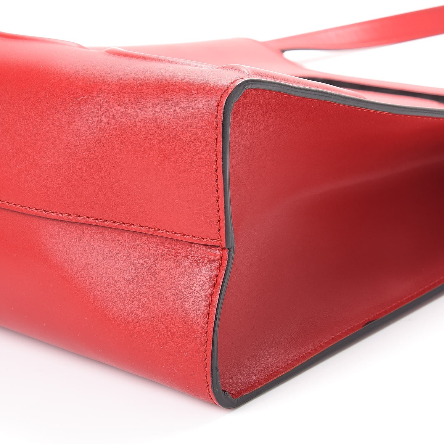 Gucci Calfskin Embossed Medium XL Tote Red 8 of 8