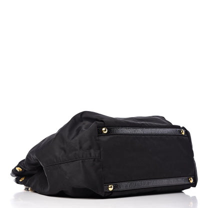 Prada Tessuto Nylon Chain Shoulder Bag Black 4 of 12