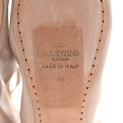 Valentino Garavani Lambskin Rockstud Ballerina Flats M Poudre 7 of 12