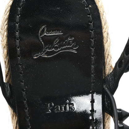 Christian Louboutin Patent Mafaldina 120 Wedge Sandals 41 Black 8 of 8