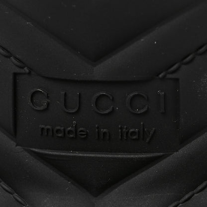 Gucci Rubber Gucci Logo Womens Platform 20/60mm Slide Sandals 41 Black 6 of 8