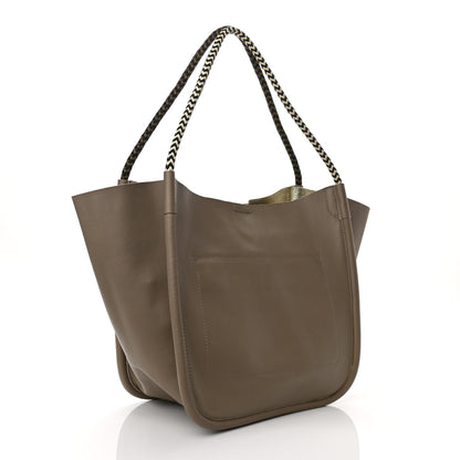 Proenza Schouler Calfskin L Lux Rope Handle Tote Brown Gold 3 of 10