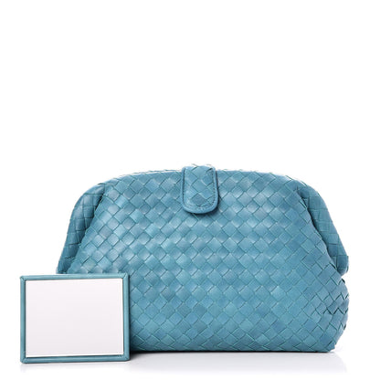 Bottega Veneta Nappa Intrecciato The Lauren 1980 Clutch Aqua 5 of 8
