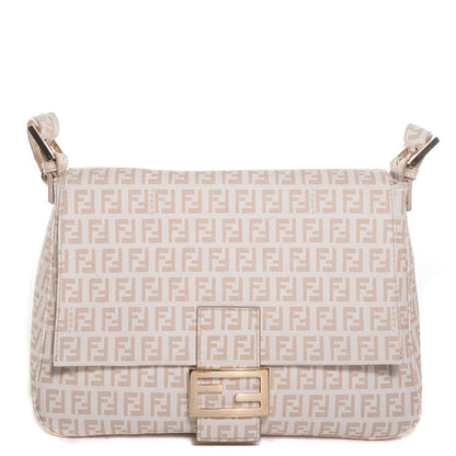 Fendi Zucchino Spalmati Forever Mama Baguette Crema Ecru 1 of 10