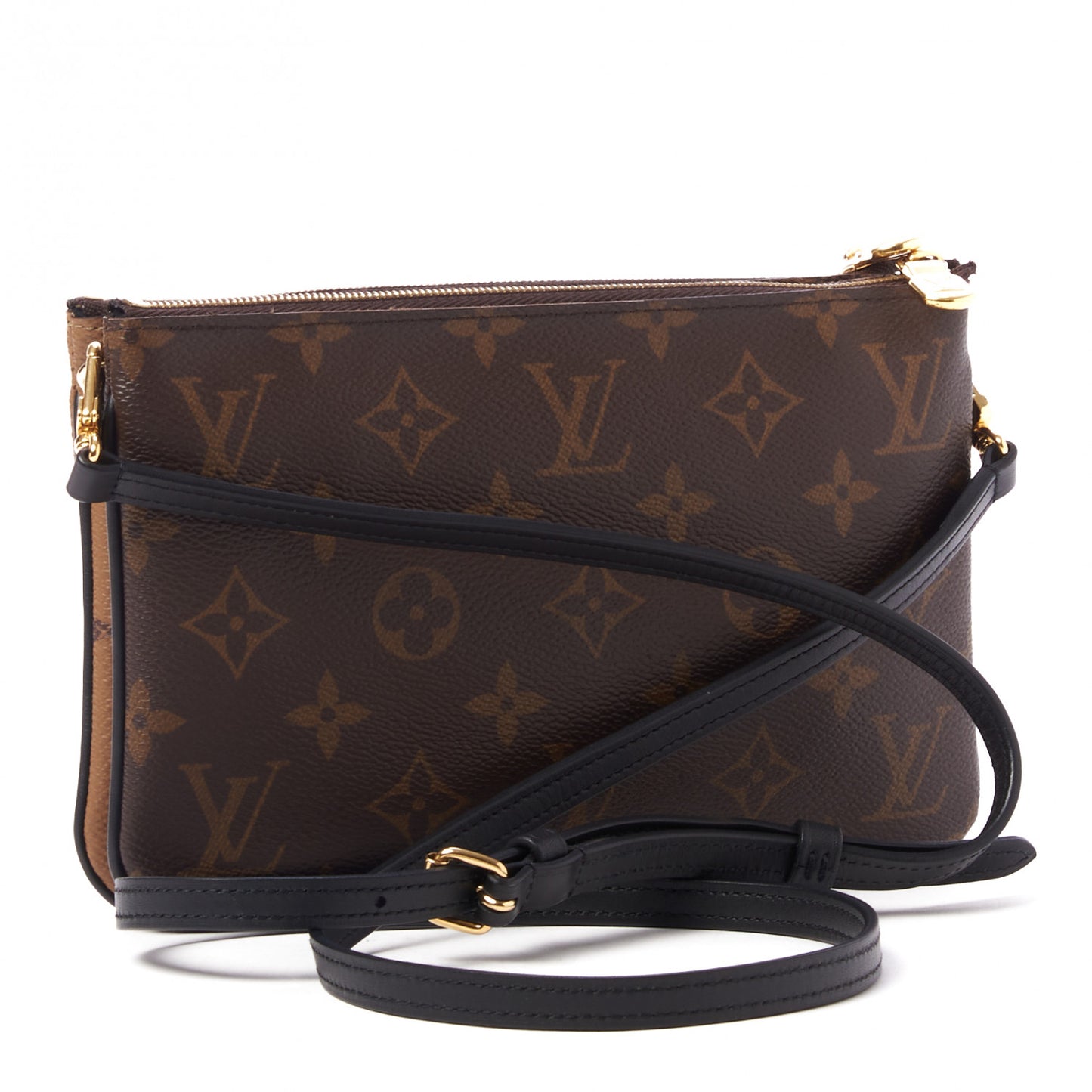 Reverse Monogram Giant Double Zip Pochette