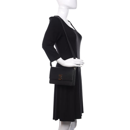 Burberry Grained Calfskin Albion TB Bag Black 2 of 10