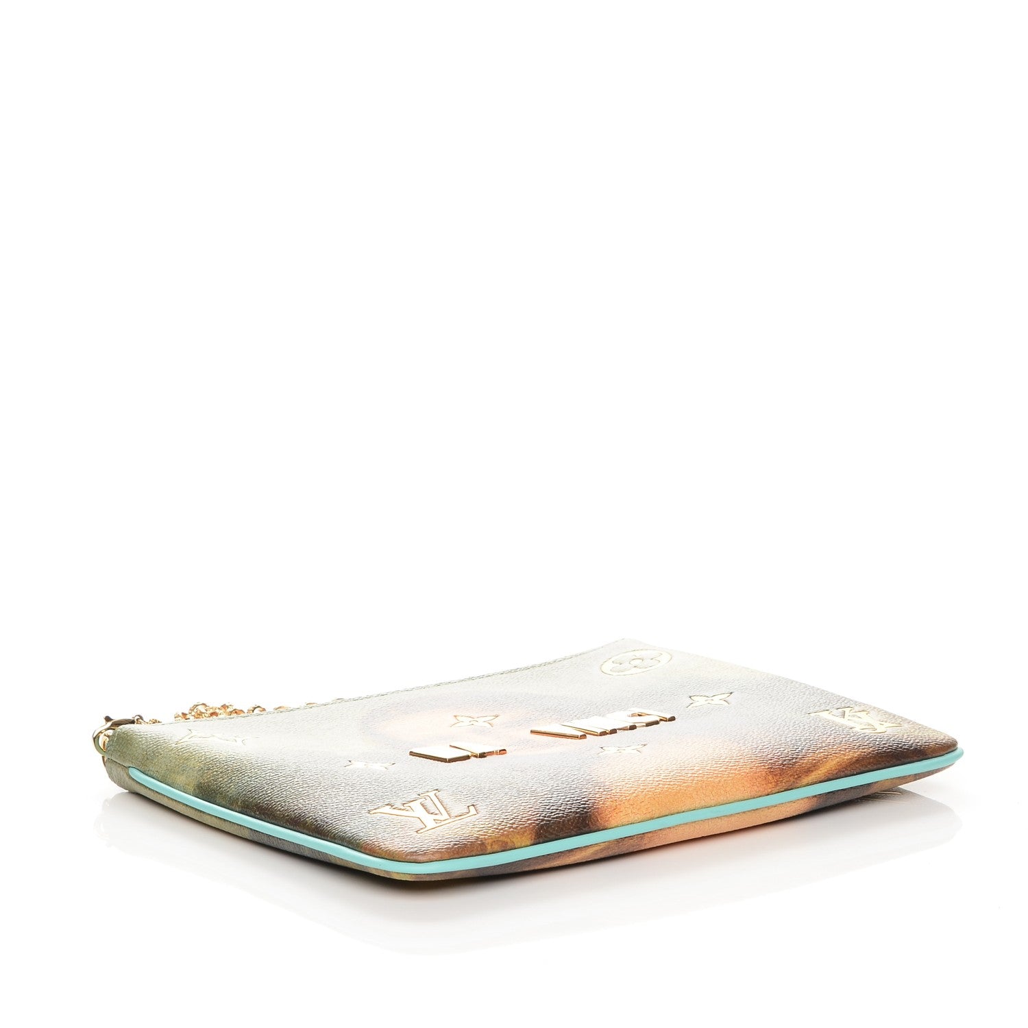 Louis Vuitton Masters Da Vinci Pochette Clutch Vert D’eau 4 of 8