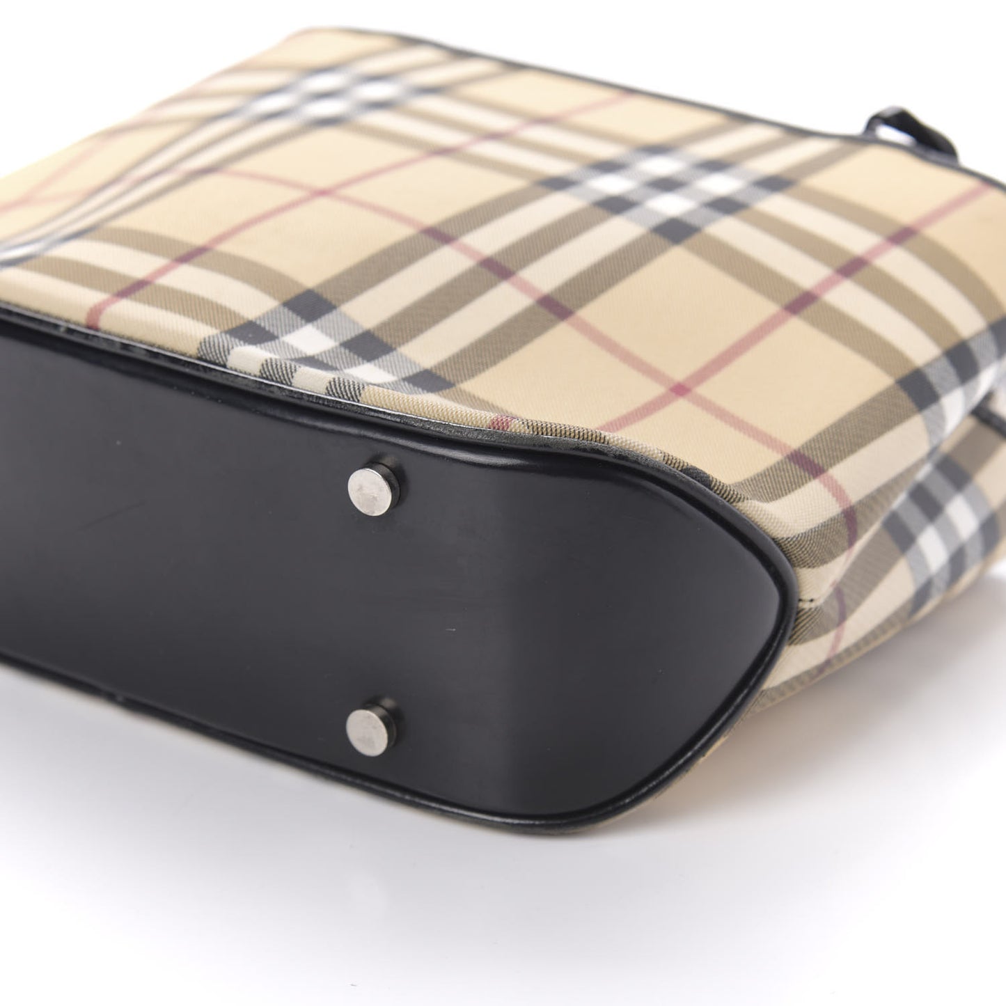 House Check Small Tote Black