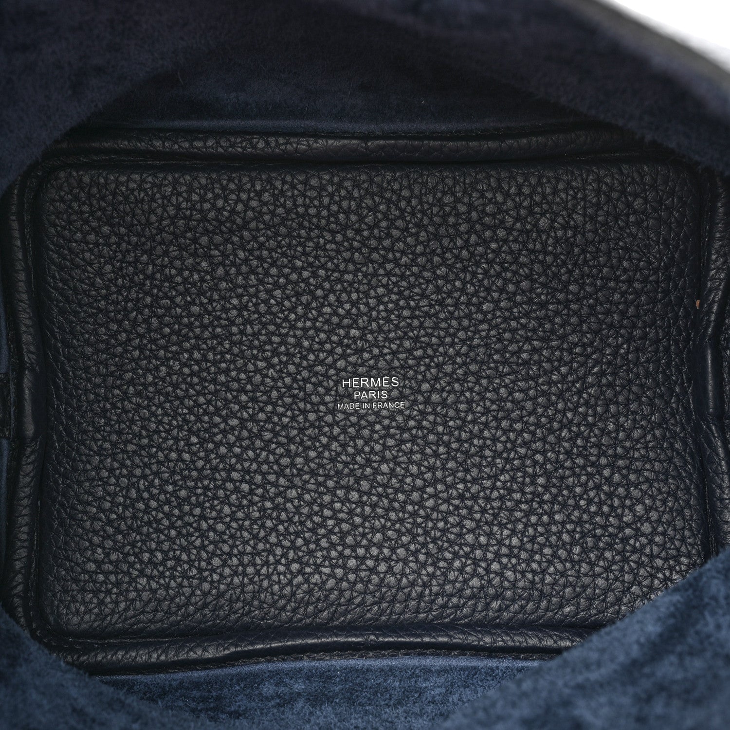 Hermes Taurillon Clemence Eclat Picotin Lock 18 PM Bleu Nuit Bleu Zellige 5 of 9