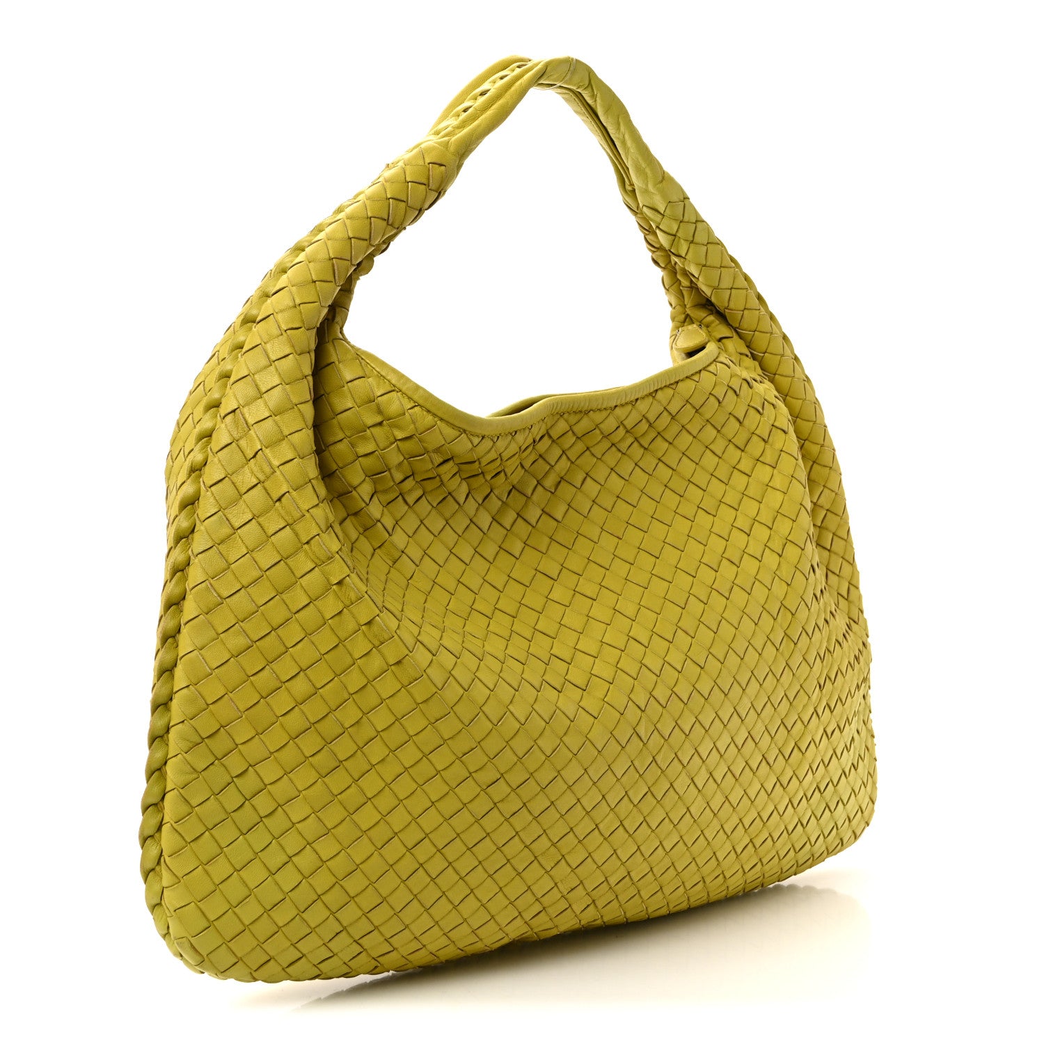 Bottega Veneta Nappa Intrecciato Large Veneta Hobo Buttercup 3 of 9