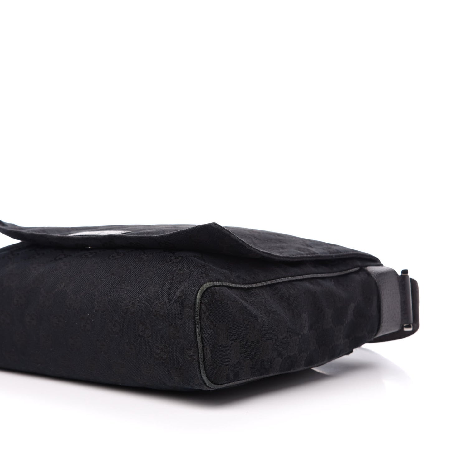 Monogram Small Flap Messenger Bag Black