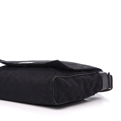 Gucci Monogram Small Flap Messenger Bag Black 9 of 11
