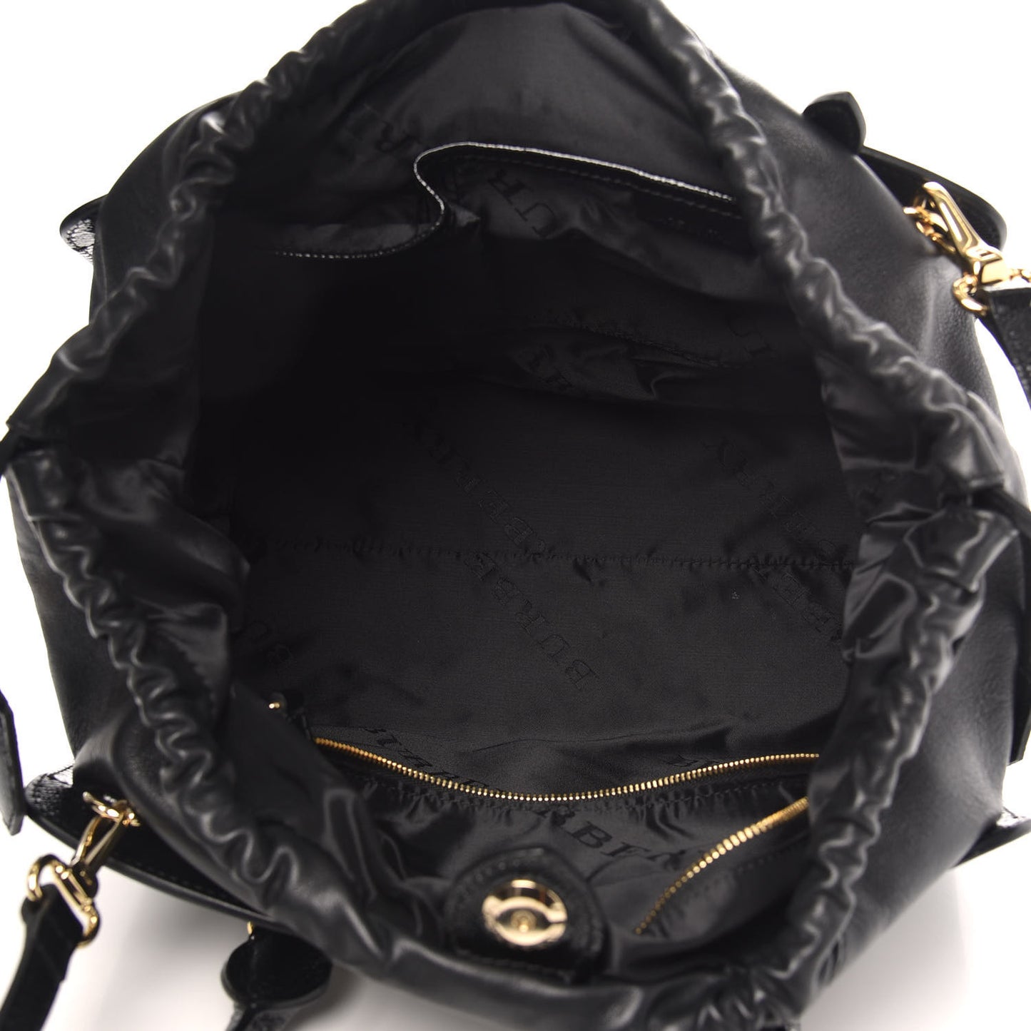 Patent Calfskin Medium Dinton Tote Black