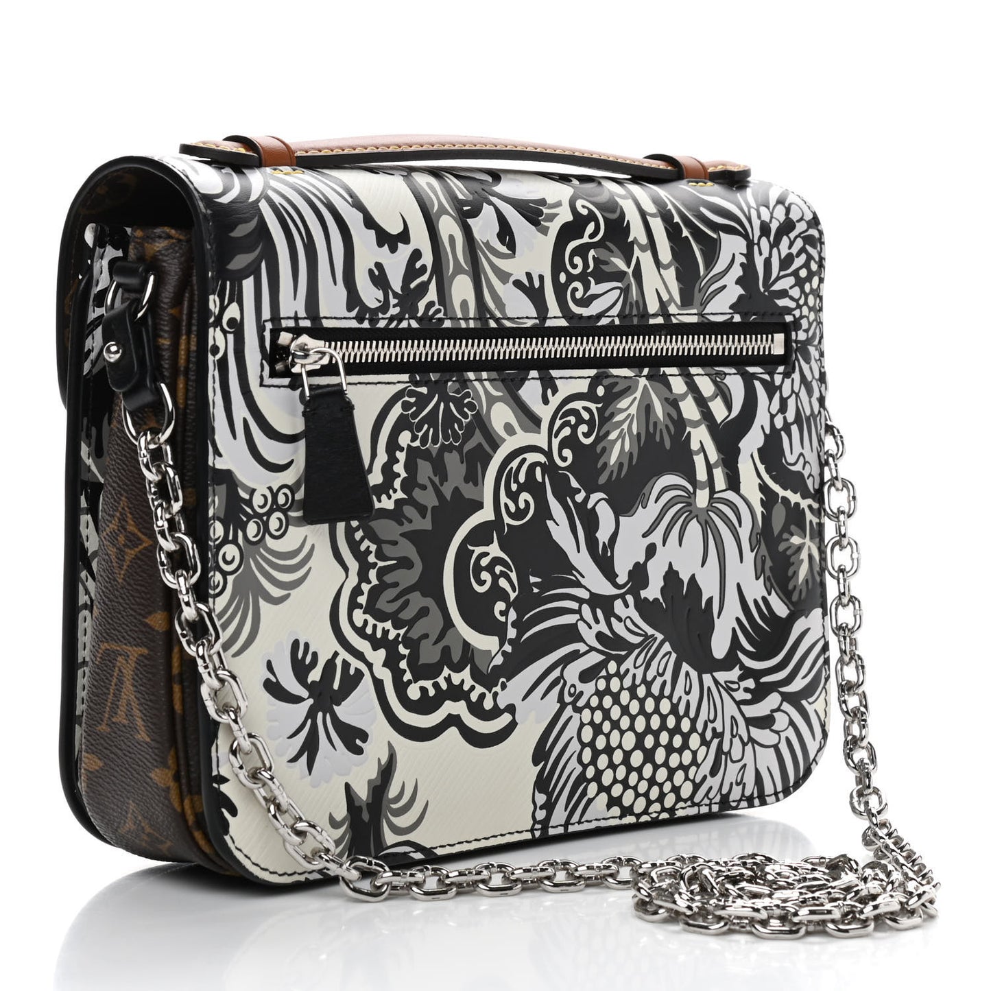 Epi Monogram Floral Pochette Metis Black White