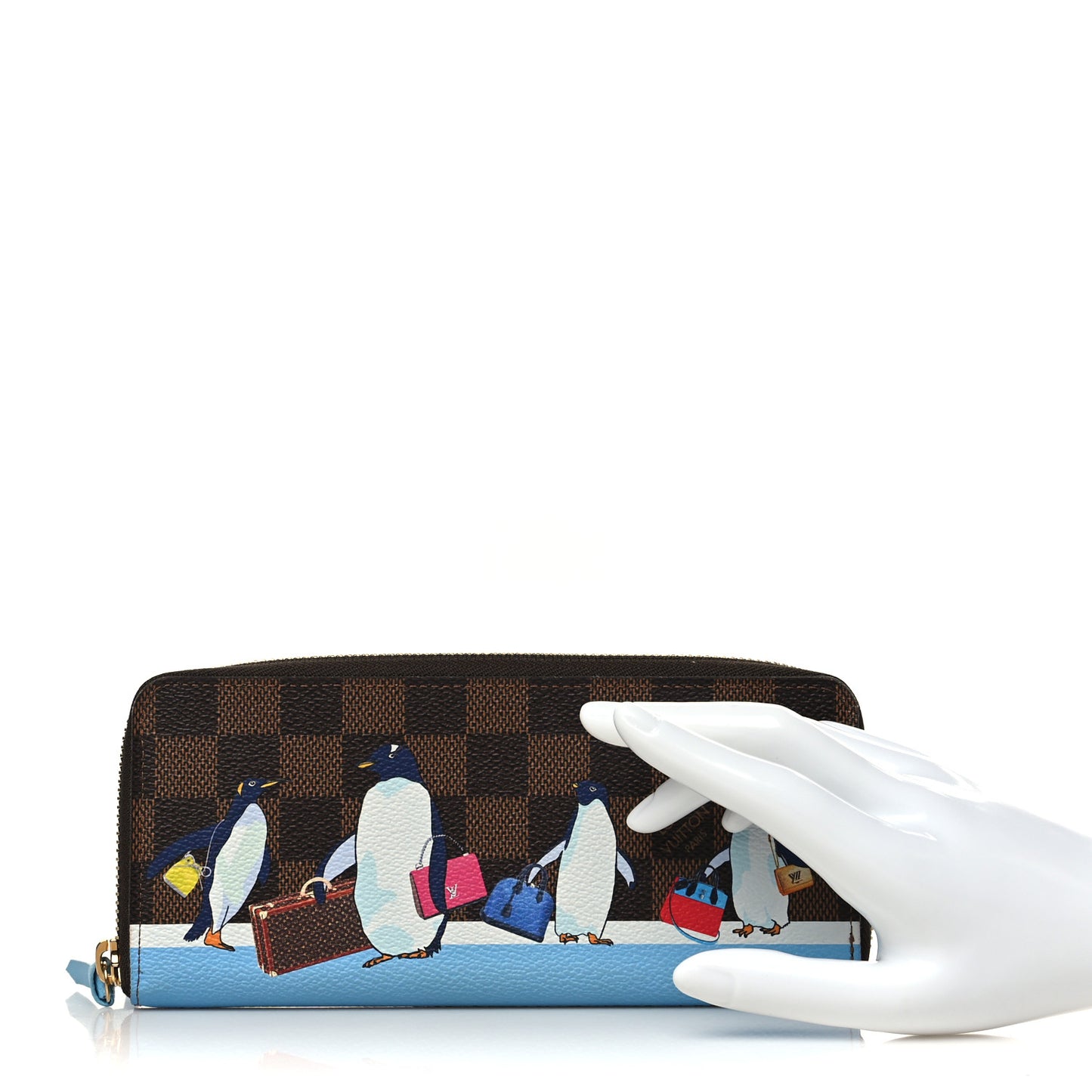 Damier Ebene 2017 Christmas Animation Clemence Wallet