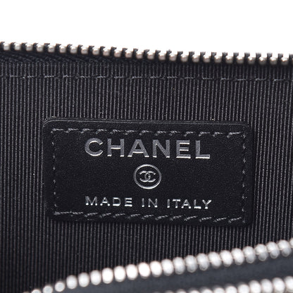 Chanel Caviar Quilted Zip Around Phone Holder Black 8 of 10