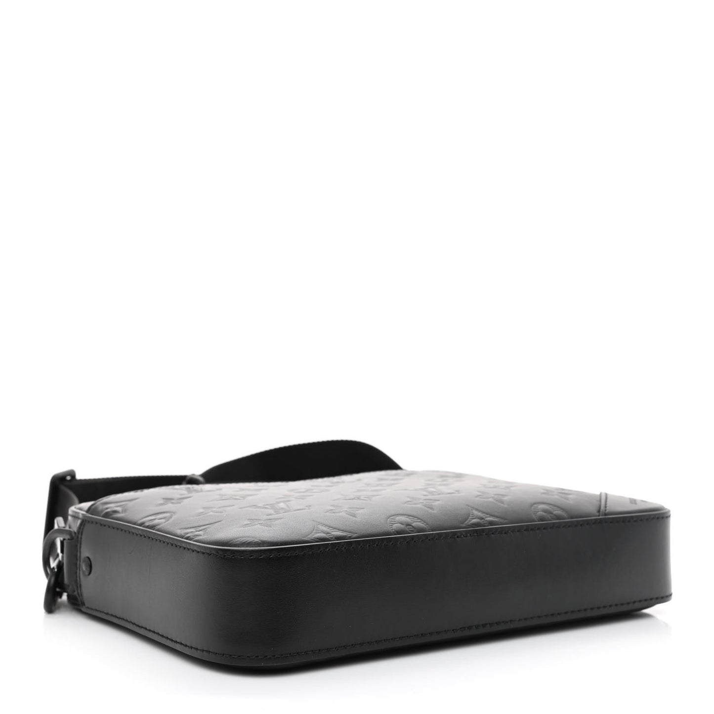 Calfskin Monogram Shadow Duo Messenger Black