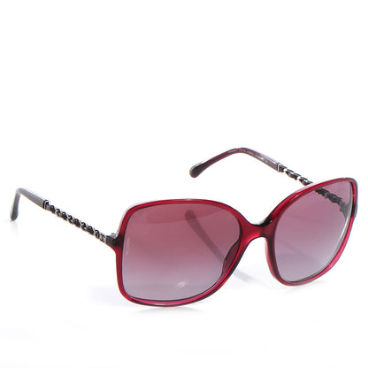 Chanel Chain Sunglasses 5210-Q Red 3 of 5