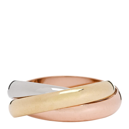 Cartier 18K Pink Yellow White Gold Classic Les Must De Cartier Trinity Ring 53 6.25 3 of 4