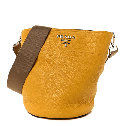 Prada Vitello Daino Bucket Bag Mimosa 1 of 7