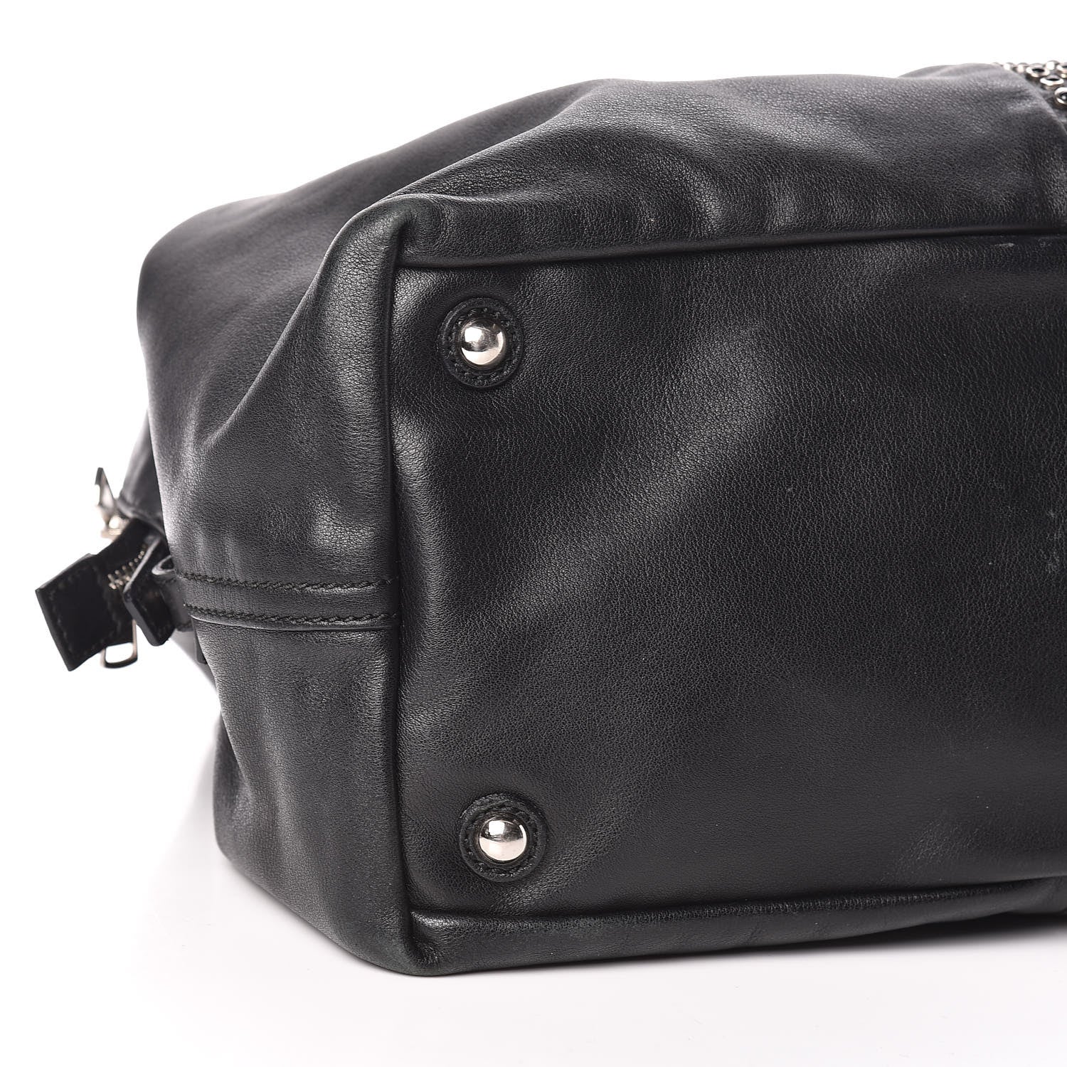 Saint Laurent Chevre Large Rock Stud Easy Y Black 10 of 11