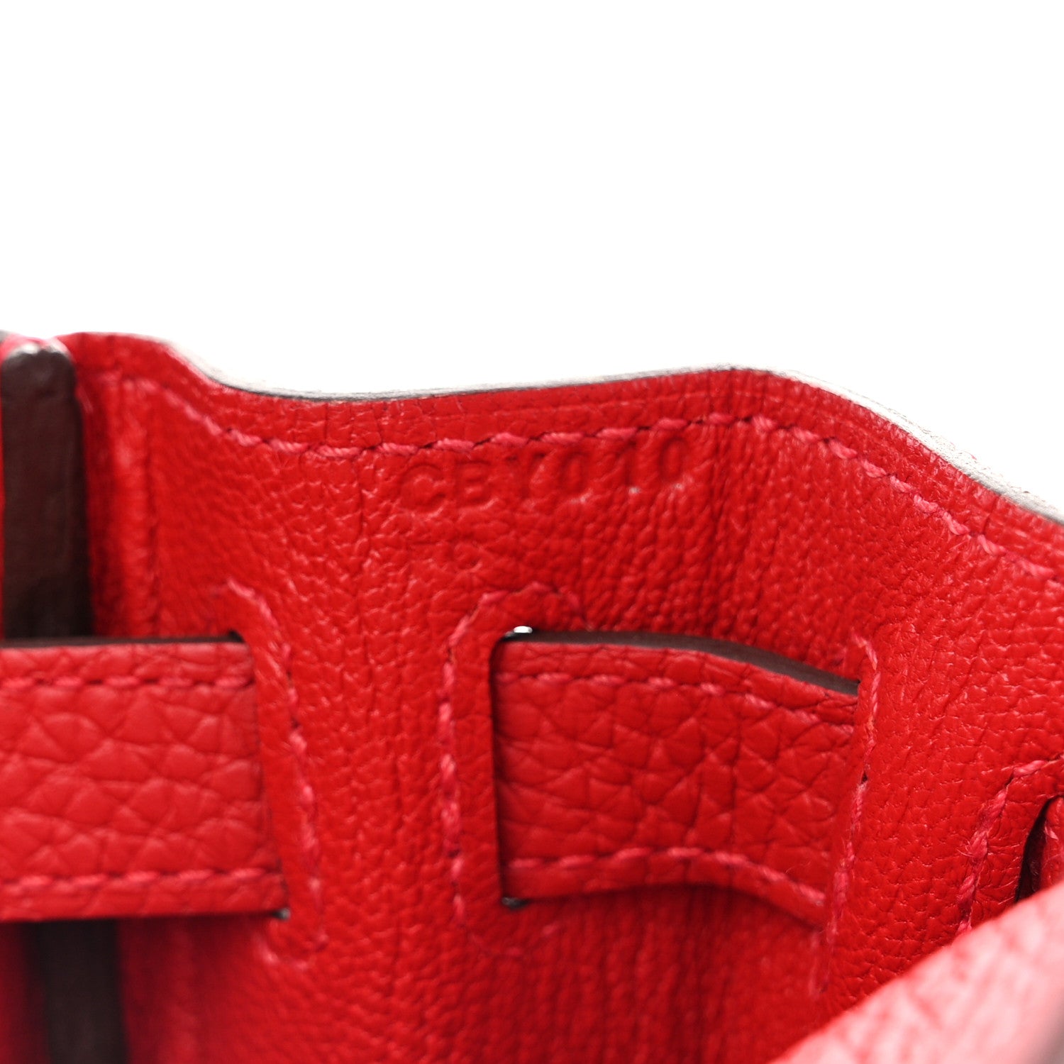 Hermes Taurillon Clemence Kelly Ado Backpack Rouge Casaque 7 of 10