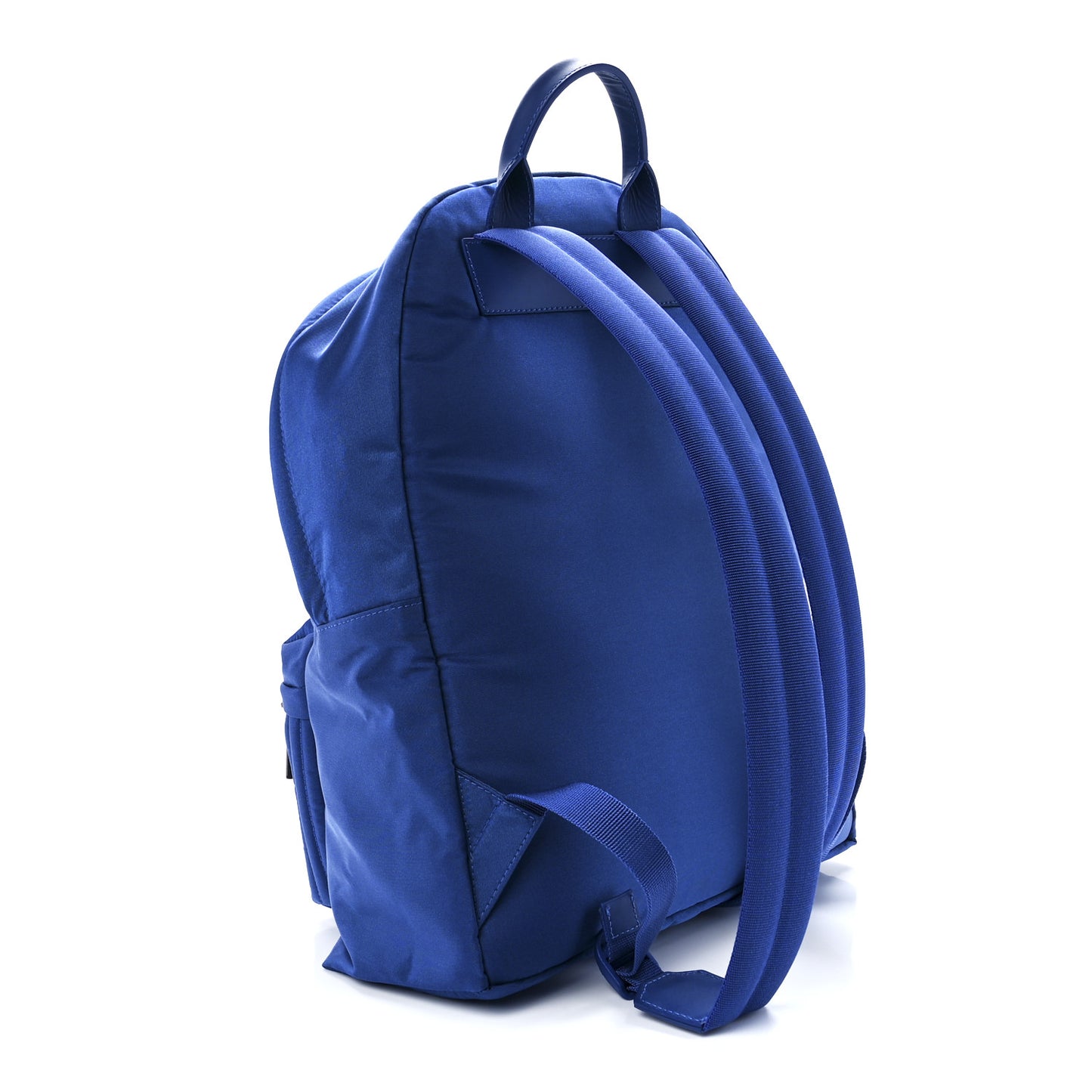 Nylon Quilted Palazzo Medusa Backpack Blue