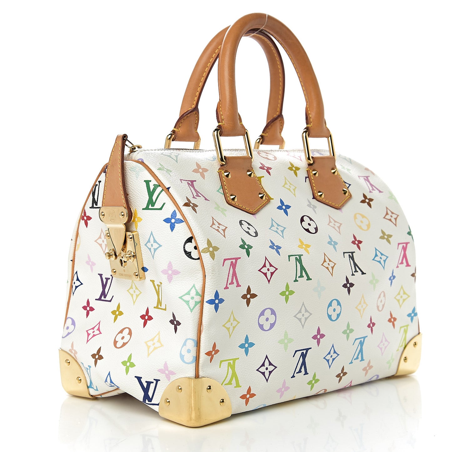 Monogram Multicolor Speedy 30 White