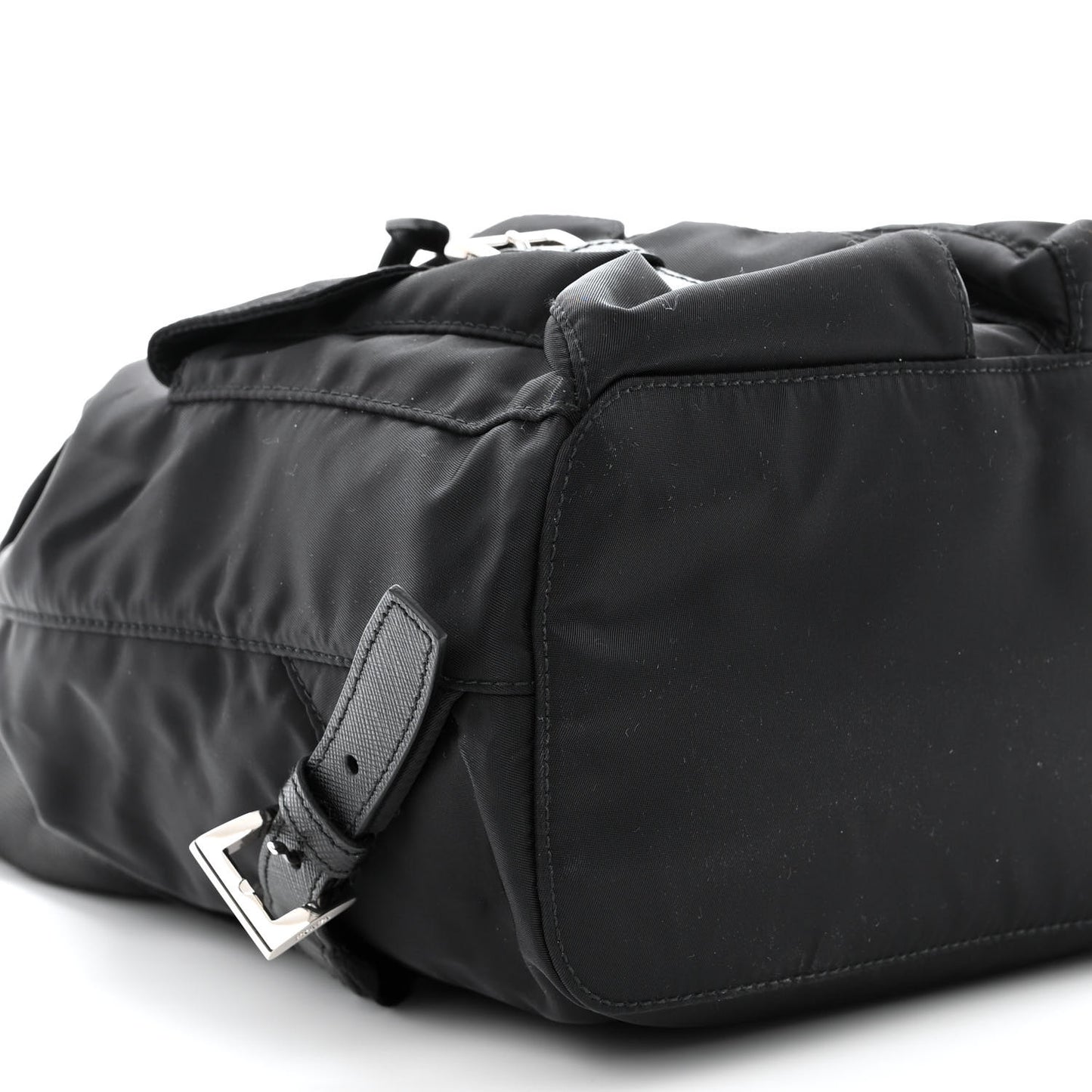 Tessuto Nylon Saffiano Small Backpack Black