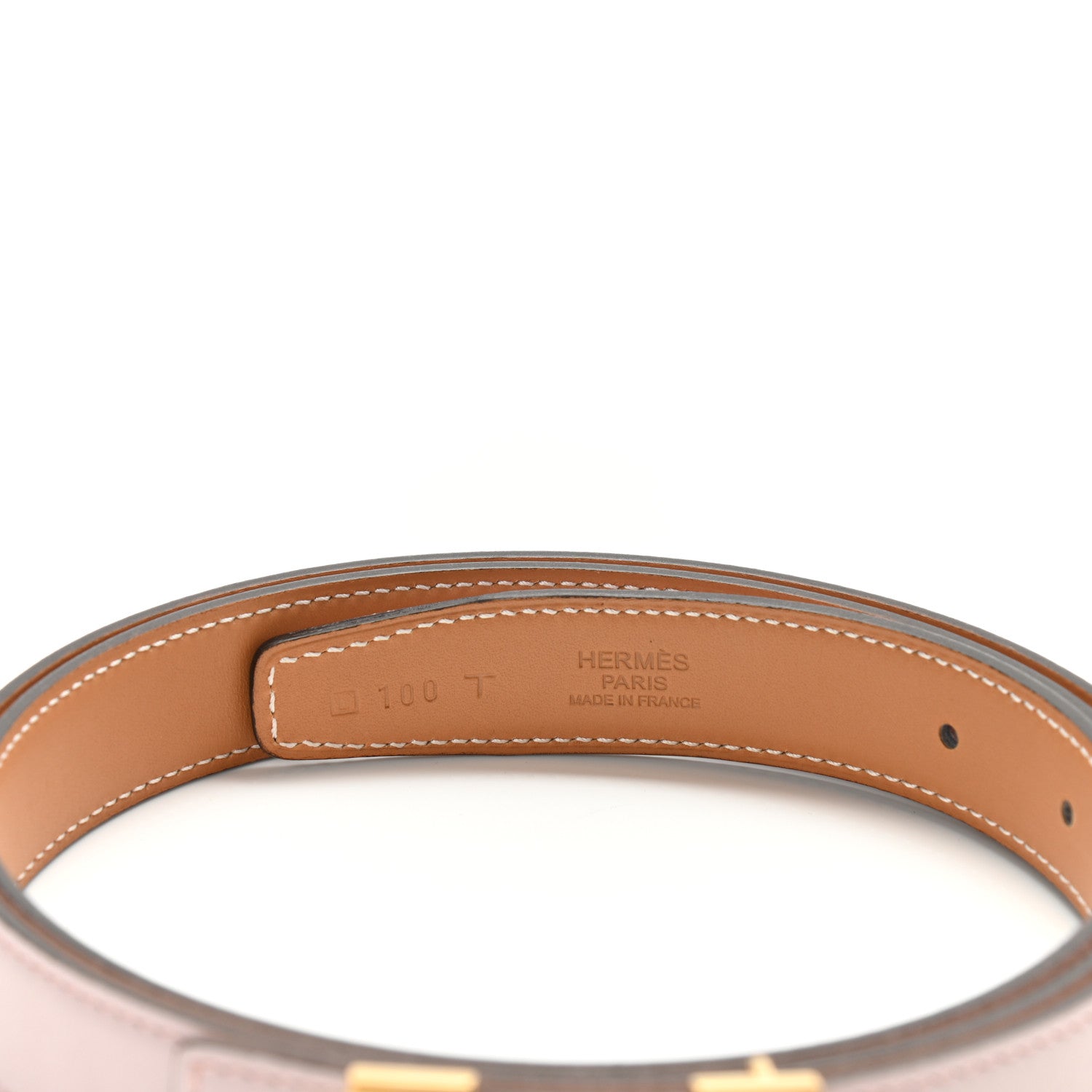 Hermes Swift 24mm Mini Constance H Belt 100 Rose Dragree Gold 3 of 4