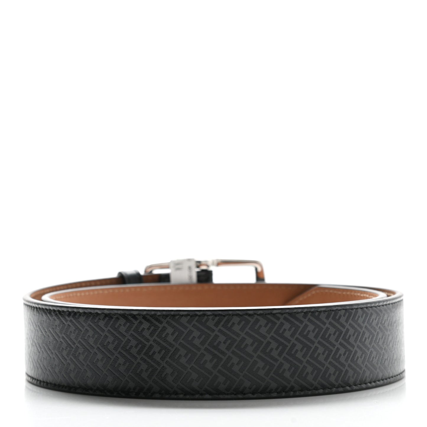 Vitello Grace Light Micro FF Embossed Belt 80 32 Asfalto Black