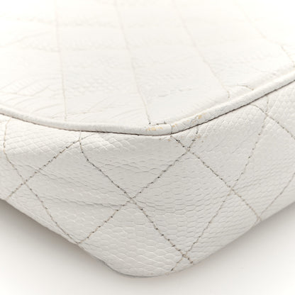 Chanel Lizard Quilted Small Tassel Camera Case White 9 of 11