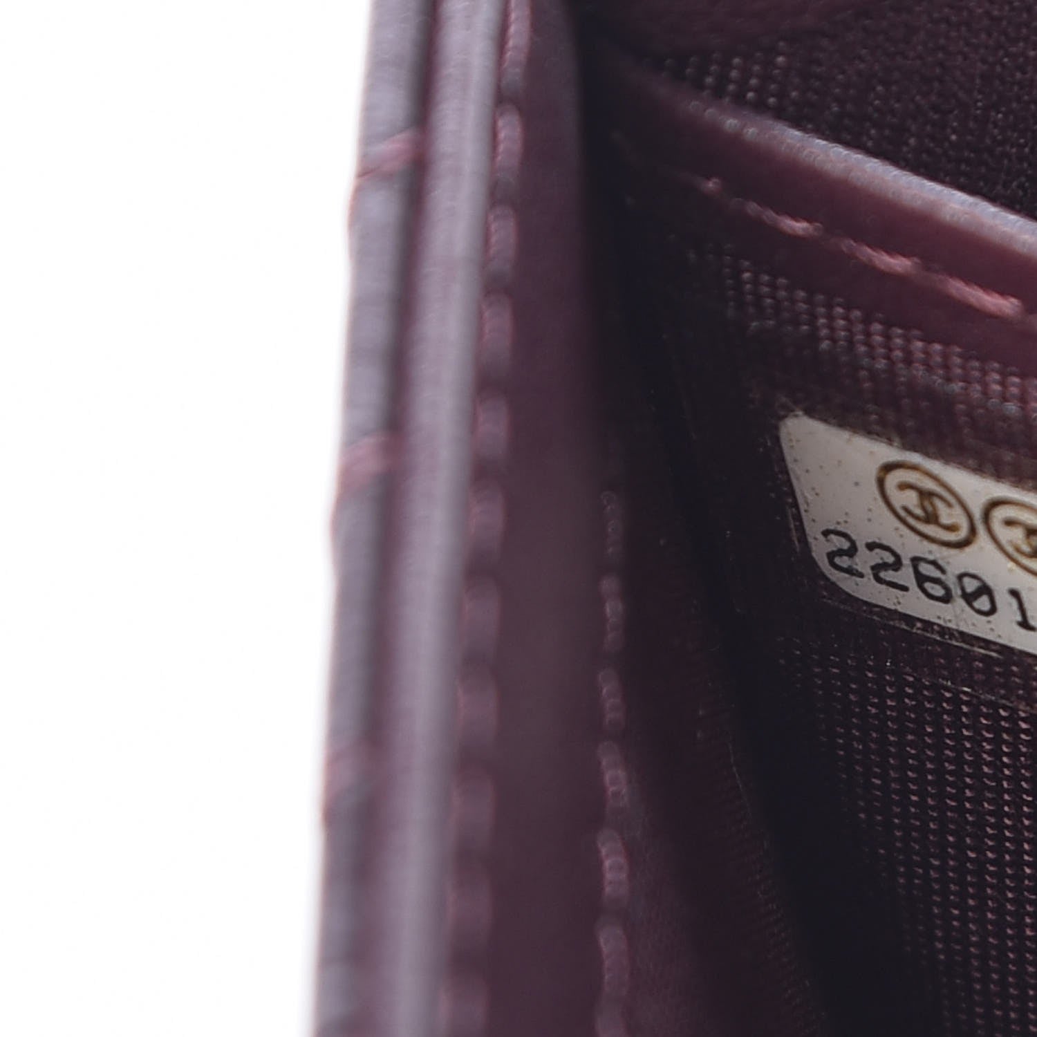 Chanel Aged Calfskin Chevron Quilted 2.55 Reissue Flap Wallet Burgundy 7 of 9